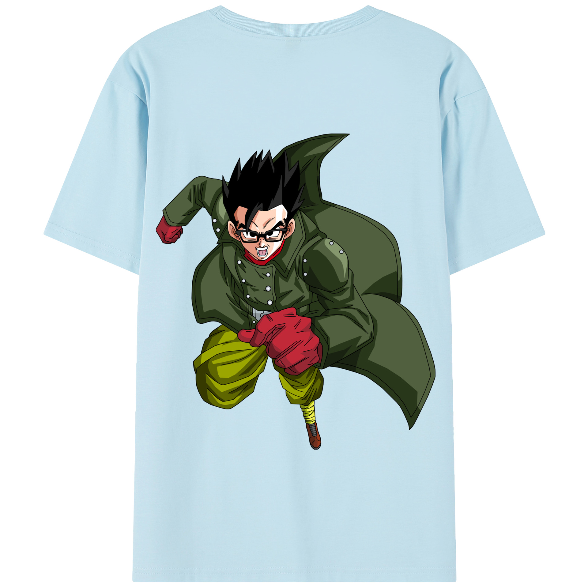 （画像用） ドラゴンボール 孫 悟飯（そんごはん）DRAGON BALL Son Gohan 綿100％半袖Tシャツ（背面プリント）